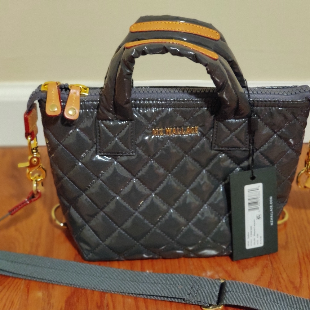 MZ Wallace Micro Sutton in Magnet Lacquer